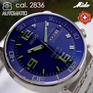 MIDO AUTOMATIC, ALL DIAL DIVER 220 m, REF. M8370.4.55.11 NEW, WITH BOX