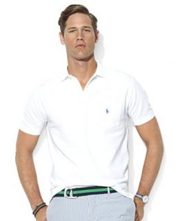 Polo Ralph Lauren Big & Tall Shirt, Short Sleeve Solid Knit Polo Shirt
