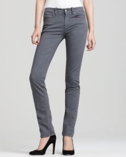 MiH Jeans New Boston Gray Cotton Sateen Skinny Leg Flat Front Casual