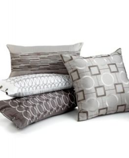 Hotel Collection Bedding, Platinum Shapes 18 Square Decorative Pillow