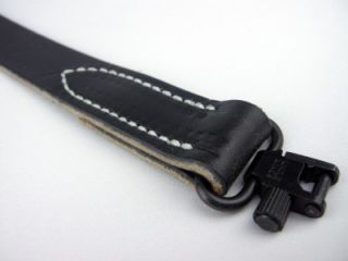 New Black Leather Gun Rifle Sling Amish Handmade 1