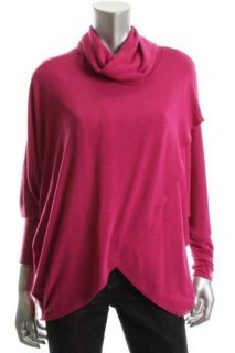 Nally Millie New Pink Long Sleeve Dolman Cowl Neck Pullover Sweater
