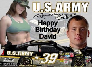 Ryan Newman Army Personalized Edible Cake Image Topper