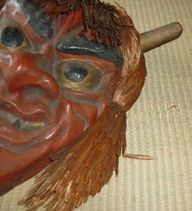RARE BIG OLD NAMAHAGE Mask Folklore Mingei Antique Japanese Oni Devil