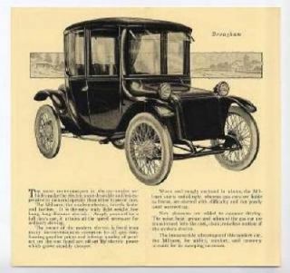 Milburn Light Electric Car Original Brochure 1918