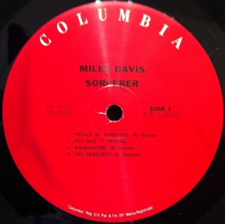 Miles Davis Sorcerer LP PC 9532 VG Vinyl Record Jazz