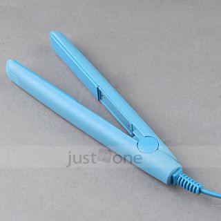 Brand New Mini Professional Hair Straightener Iron Blue