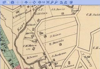 Ward Maps of Pomeroy Middleport Meigs Co Oh 1877