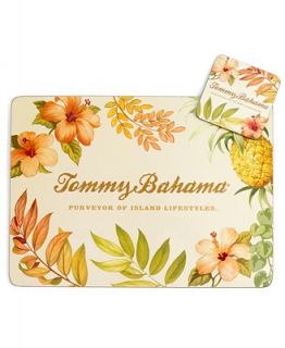 Tommy Bahama Placemats, Set of 2 Tropical Borders Cork Back