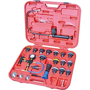 AP Cooling System Radiator Pressure Tester Kit w Coolant Purge Refill