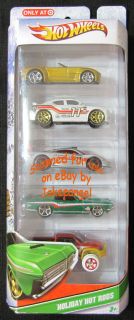 Hot Wheels Holiday Hot Rods Target Exclusive New 5 Car Set 2011 Sold