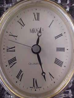 Mikasa Crystal Sutton Place Austria Mantle Clock German
