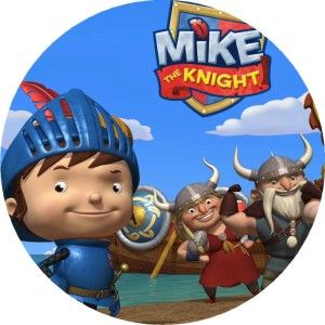 Mike The Knight Set of 24 Edible Photo Cup Cake Toppers $3 00 Shipping