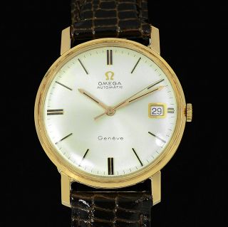 Vintage Mens Omega 18 Solid Gold Seamaster 565 Automatic Movement with