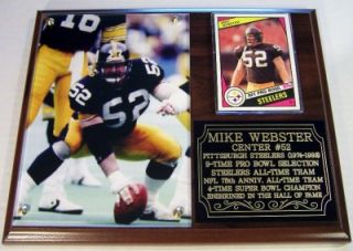 Mike Webster #52 Pittsburgh Steelers Legend Super Bowl Champion Photo