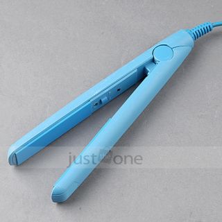 Brand New Mini Professional Hair Straightener Iron Blue
