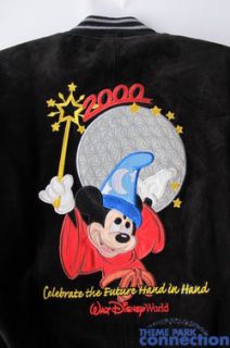 Leather Cast Member 2000 Spaceship Earth Mickey Millennium Jacket
