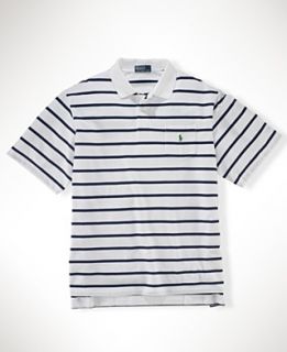 Polo Ralph Lauren Shirt, Classic Fit Short Sleeve Stripe Pocket Polo