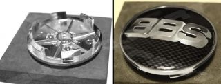 68mm BMW Carbon Fiber Wheel Rim Center Cap 4pcs Set 3D