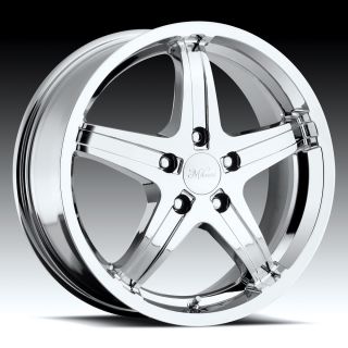 Chrome Milanni Kool Whip 5 Lug Wheels Rims Dodge Toyota Pontiac