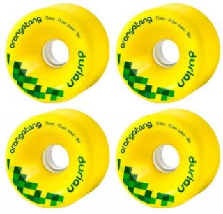 Features of ORANGATANG Longboard Wheels DURIAN 75mm 86a YELLOW