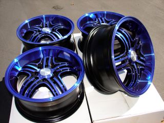 Blue 4 Lug Wheels Lancer Yaris Accord Civic Passat Jetta Rims