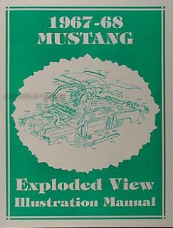 Ford Mustang Parts Illustration Manual Exploded Views 67 68