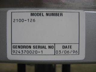 Gendron 2100 126 Hydraulic Hospital Gurney Stretcher or Transport Bed
