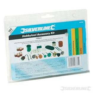 105pc Piece Silverline Compatible Multi Purpose Hobby Tool Kit Set