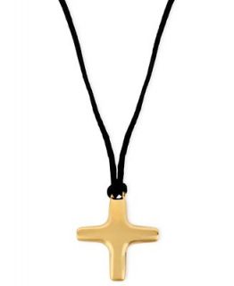 Robert Lee Morris Necklace, Gold Tone Cross Pendant