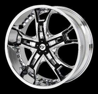 22 inch 22x9 5 Gianna Autobahn Chrome Wheel Rim 5x4 25 5x108 40