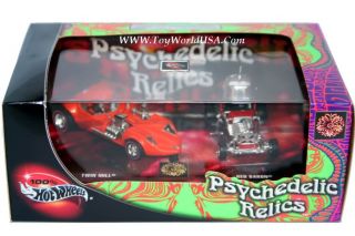 100 Hot Wheels Psychedelic Relics Twin Mill Red Baron