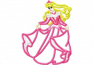 Embroidery Applique Designs Lot of 8 Princess