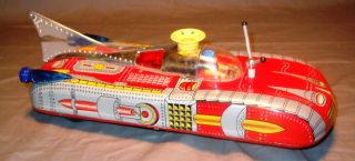 Operated Tin Litho Space SHIP Me 102 Astronef Electrique in Box