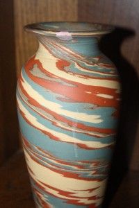 Vintage Mission Swirl Niloak Vase 9 Tall