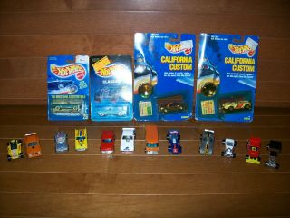 HOT WHEELS COLLECTION 16 CARS 4 NOS MOST 1970S W/ COLLECTOR CASE