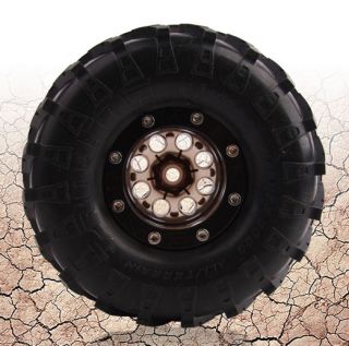 Mud Beadlock Wheels AX10 Wheely King CR 01 Hilux Smoke 4