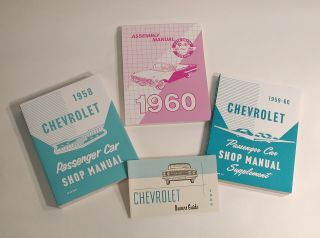 1959 60 Shop Manual Supplement 1958 Shop Manual 1960 Assembly Manual