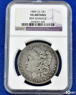 1889 CC $1 NGC VG Detail