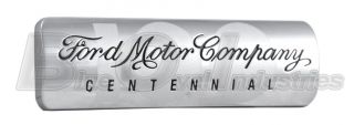Ford 100th Anniversary Centennial Fender Emblem