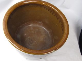 Vintage Large Brown Pottery Planter Crock Pot