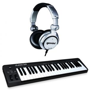 ALESIS Q49 49 Note Key USB/MIDI Keyboard Controller + GEMINI DJX 05