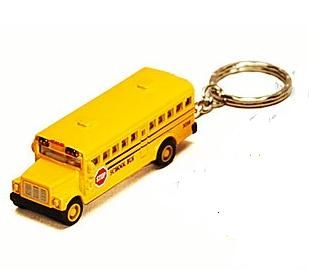 School Bus die cast key chain keychain 2 3/8 long 1160   N   scale