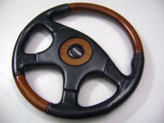 Momo Wood Half Leather Original Steering Wheel
