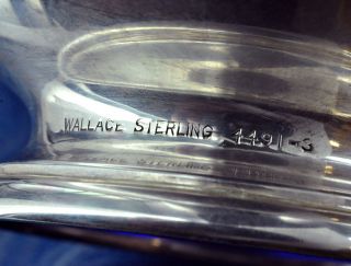 Sterling Silver Blue Glass Bowls by Wallace