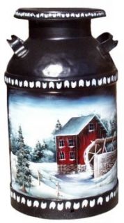 Milk Can Hand Painted Rustic Amish Country Decor