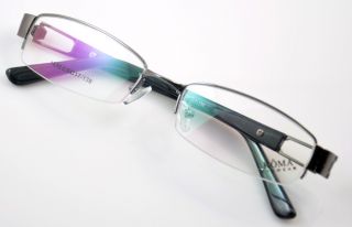 1878MANs Acetate Metal Half Rim Eyeglasses Frame 3c
