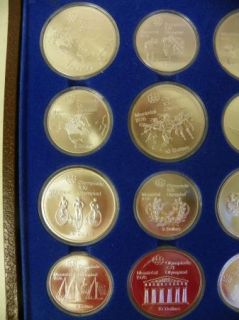 28 Coin 1976 Montreal Olympic Sterling Silver Commemorative Set E236