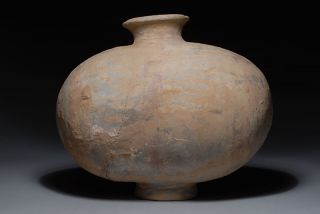 Exceptional Ancient Chinese Cocoon Pottery Jar 200 B C