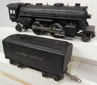Lionel Pre War 204 Engine and Whistle Tender Excellent Runs
